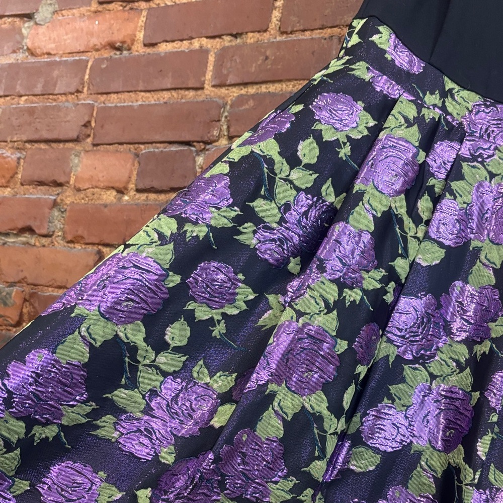 ModCloth Invitation Only Metallic Floral Maxi Dress Size Small Formal Wear - Picture 4 of 7